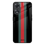 Vertical Stripes Oppo A58 5G Glass Back Cover Online