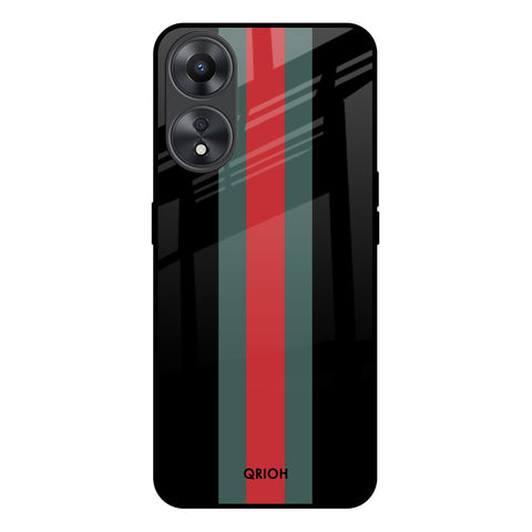Vertical Stripes Oppo A58 5G Glass Back Cover Online