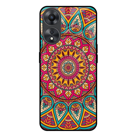 Elegant Mandala Oppo A58 5G Glass Back Cover Online
