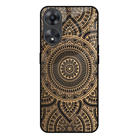 Luxury Mandala Oppo A58 5G Glass Back Cover Online
