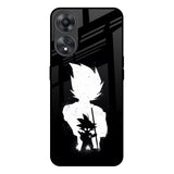 Monochrome Goku Oppo A58 5G Glass Back Cover Online