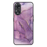 Purple Gold Marble Oppo A58 5G Glass Back Cover Online