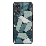 Abstact Tiles Oppo A58 5G Glass Back Cover Online