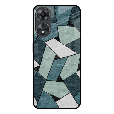 Abstact Tiles Oppo A58 5G Glass Back Cover Online