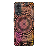 Floral Mandala Oppo A58 5G Glass Back Cover Online