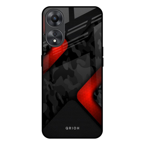 Modern Camo Abstract Oppo A58 5G Glass Back Cover Online