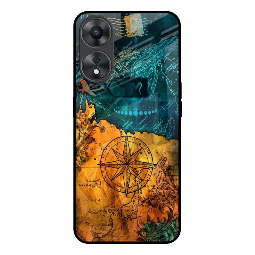 Architecture Map Oppo A58 5G Glass Back Cover Online