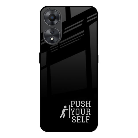 Push Your Self Oppo A58 5G Glass Back Cover Online