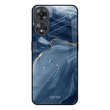 Deep Ocean Marble Oppo A58 5G Glass Back Cover Online