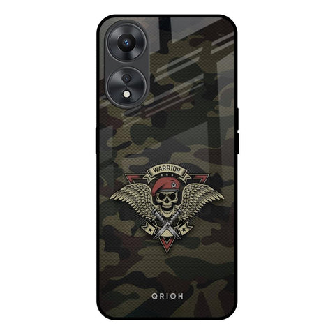 Army Warrior Oppo A58 5G Glass Back Cover Online