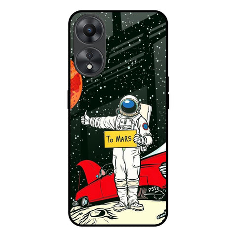Astronaut on Mars Oppo A58 5G Glass Back Cover Online