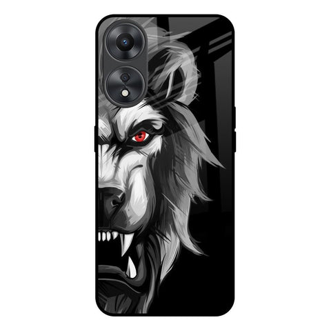 Wild Lion Oppo A58 5G Glass Back Cover Online