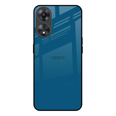 Cobalt Blue Oppo A58 5G Glass Back Cover Online