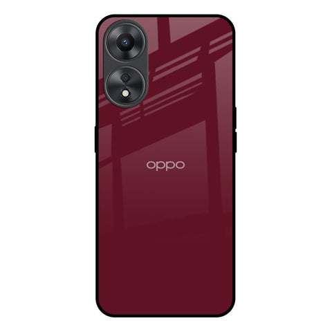Classic Burgundy Oppo A58 5G Glass Back Cover Online