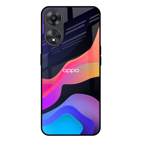 Colorful Fluid Oppo A58 5G Glass Back Cover Online