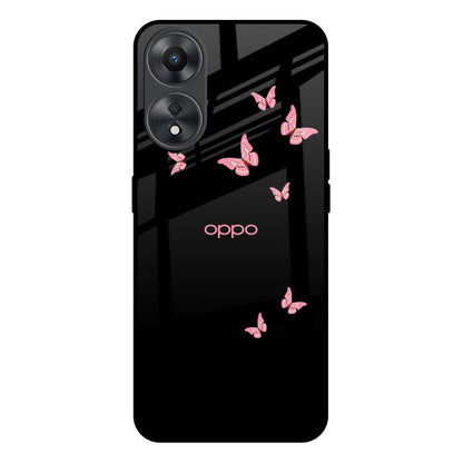 Fly Butterfly Oppo A58 5G Glass Back Cover Online