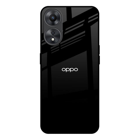 Jet Black Oppo A58 5G Glass Back Cover Online