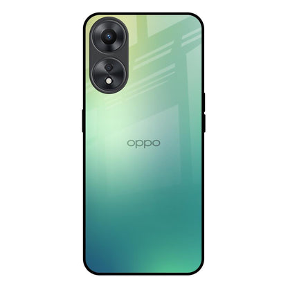 Dusty Green Oppo A58 5G Glass Back Cover Online