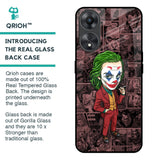 Joker Cartoon Glass Case for Oppo A58 5G