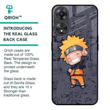 Orange Chubby Glass Case for Oppo A58 5G