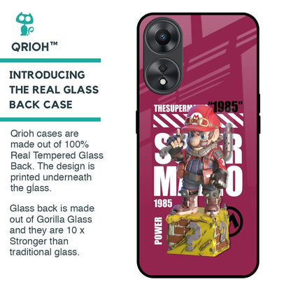 Gangster Hero Glass Case for Oppo A58 5G