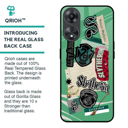 Slytherin Glass Case for Oppo A58 5G