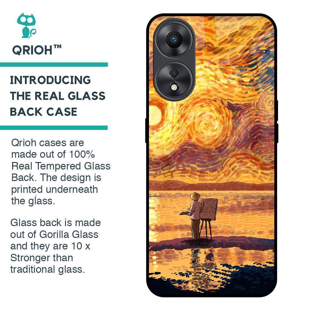 Sunset Vincent Glass Case for Oppo A58 5G
