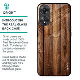 Timber Printed Glass Case for Oppo A58 5G
