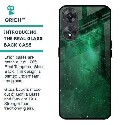 Emerald Firefly Glass Case For Oppo A58 5G