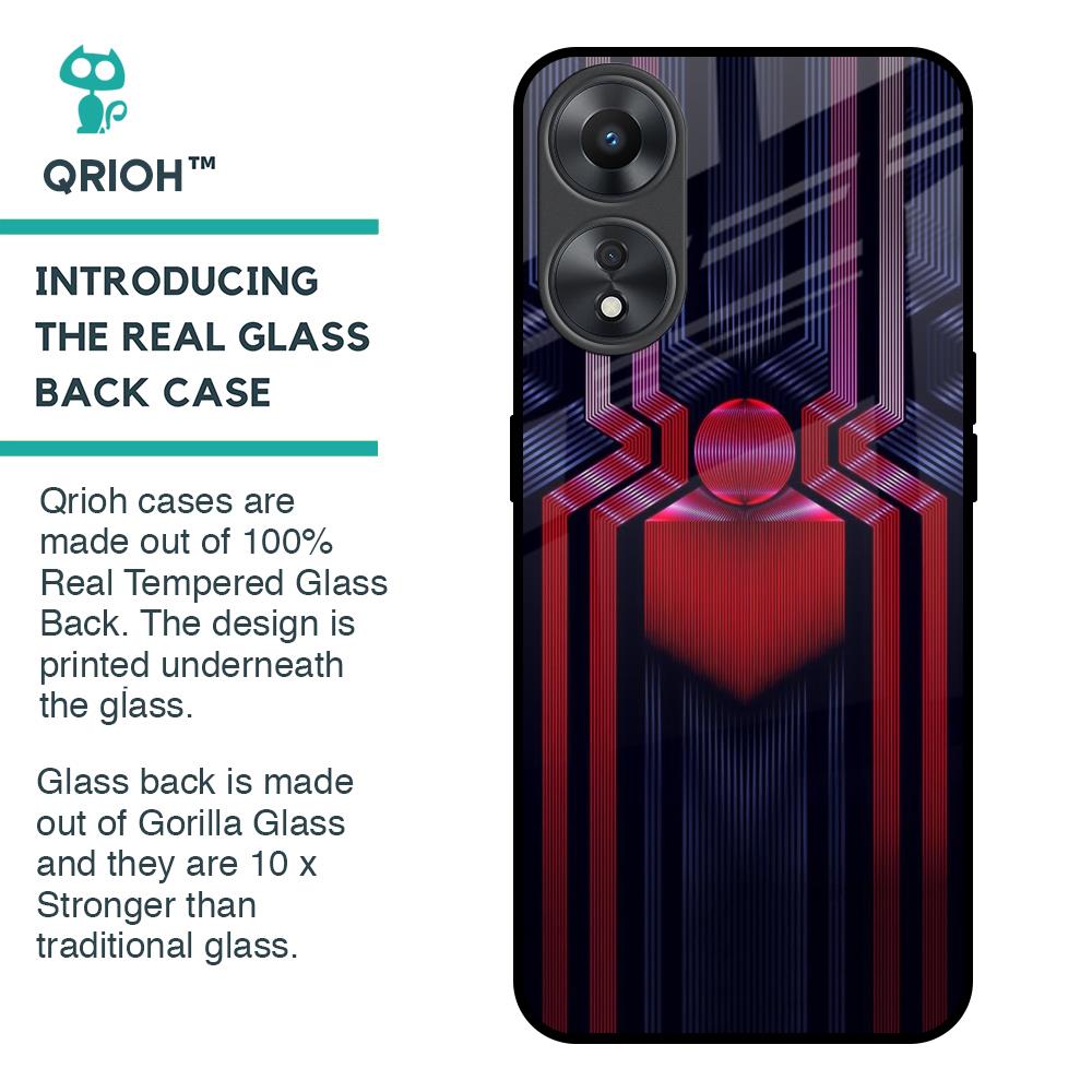 Super Art Logo Glass Case For Oppo A58 5G