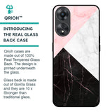 Marble Collage Art Glass Case For Oppo A58 5G
