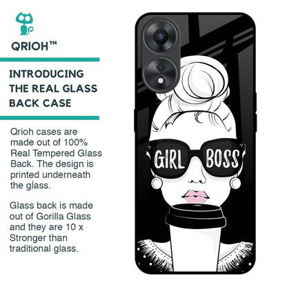 Girl Boss Glass Case For Oppo A58 5G