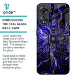 Techno Color Pattern Glass Case For Oppo A58 5G