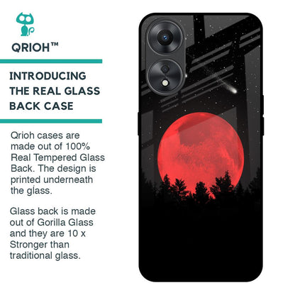 Moonlight Aesthetic Glass Case For Oppo A58 5G