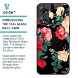 Floral Bunch Glass Case For Oppo A58 5G