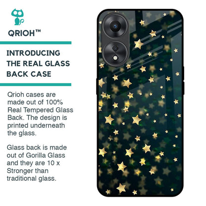 Dazzling Stars Glass Case For Oppo A58 5G
