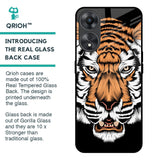 Angry Tiger Glass Case For Oppo A58 5G