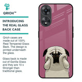 Funny Pug Face Glass Case For Oppo A58 5G