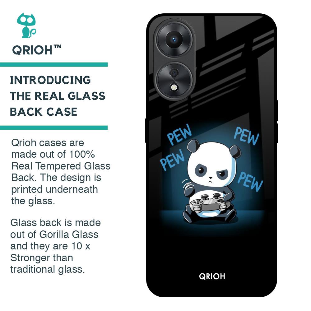 Pew Pew Glass Case for Oppo A58 5G