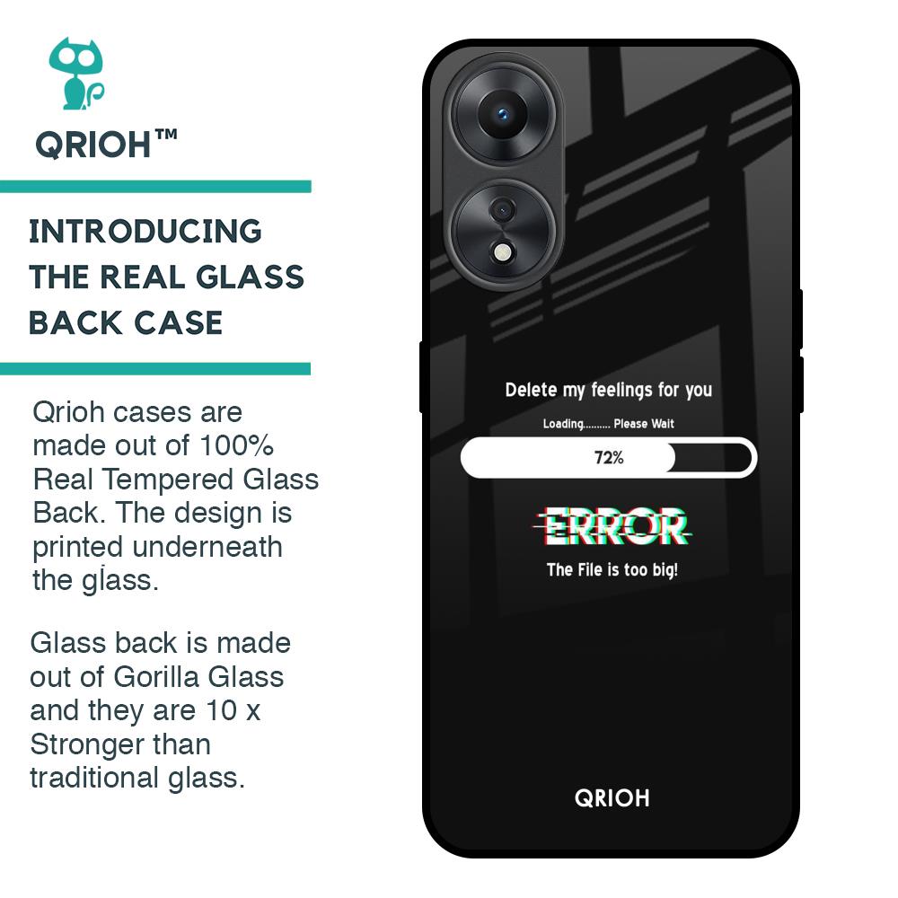 Error Glass Case for Oppo A58 5G