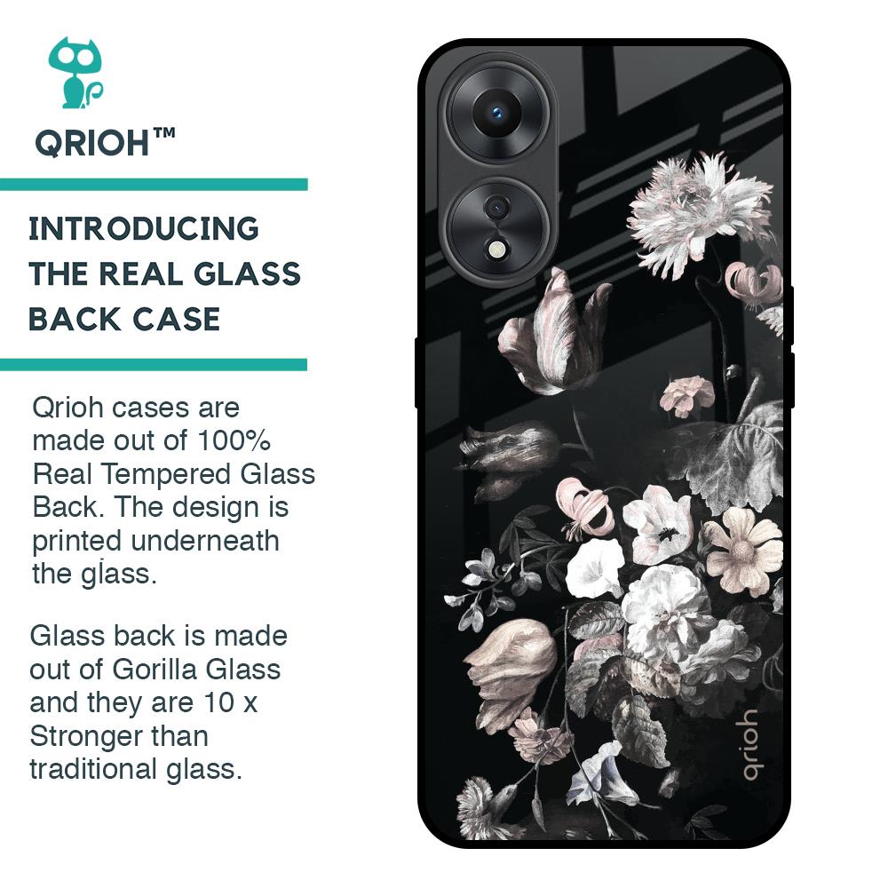 Artistic Mural Glass Case for Oppo A58 5G