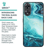 Sea Water Glass Case for Oppo A58 5G