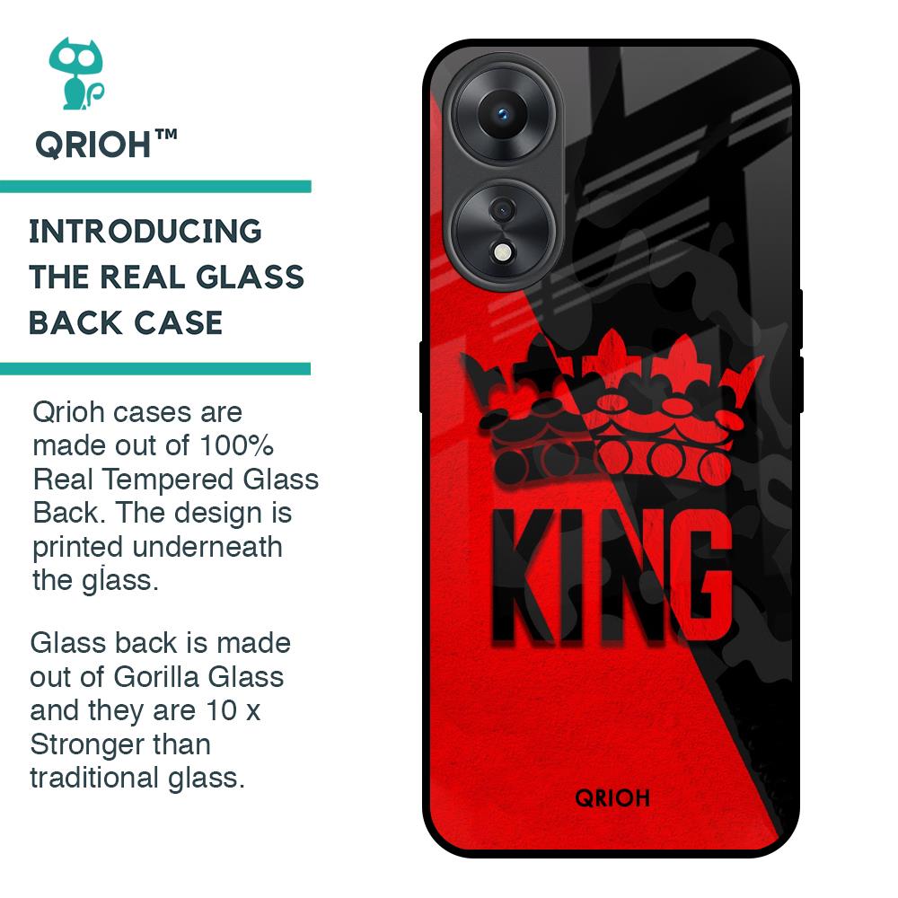 I Am A King Glass Case for Oppo A58 5G