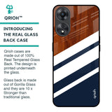 Bold Stripes Glass Case for Oppo A58 5G
