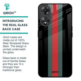 Vertical Stripes Glass Case for Oppo A58 5G