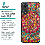 Elegant Mandala Glass Case for Oppo A58 5G