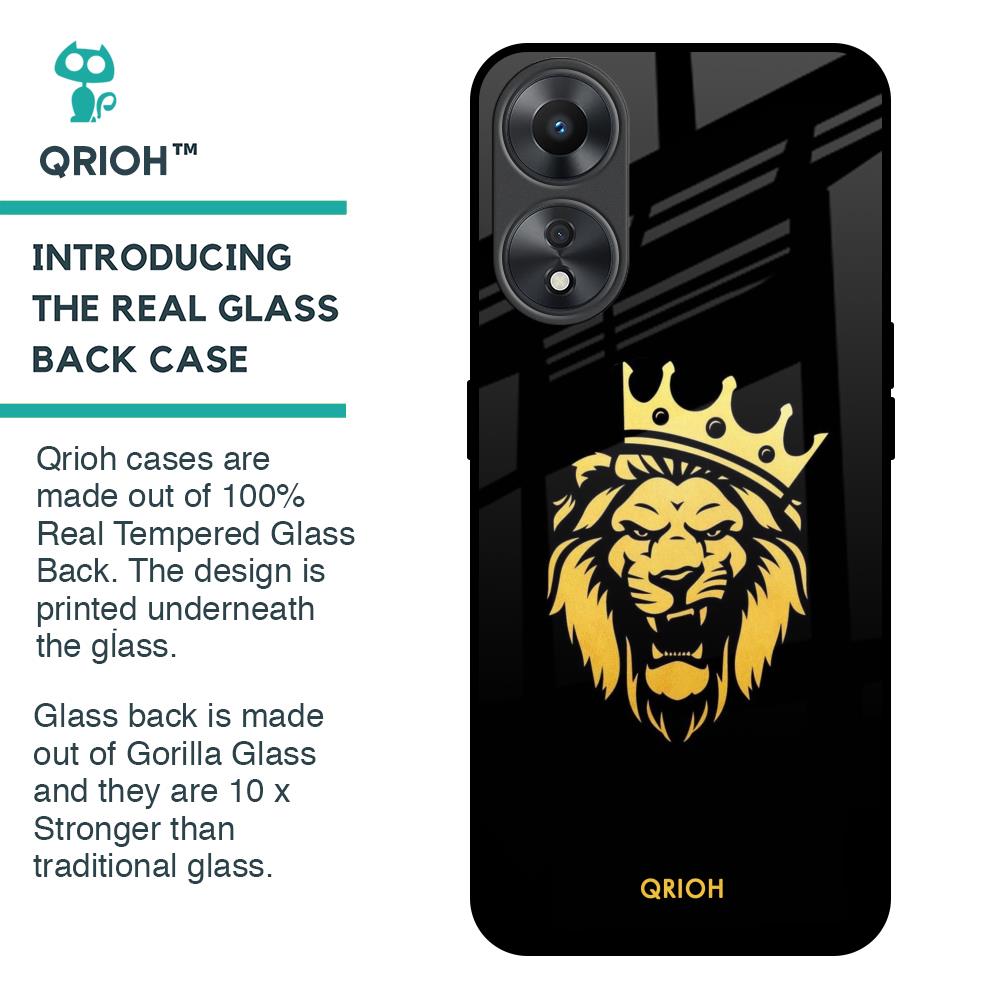 Lion The King Glass Case for Oppo A58 5G