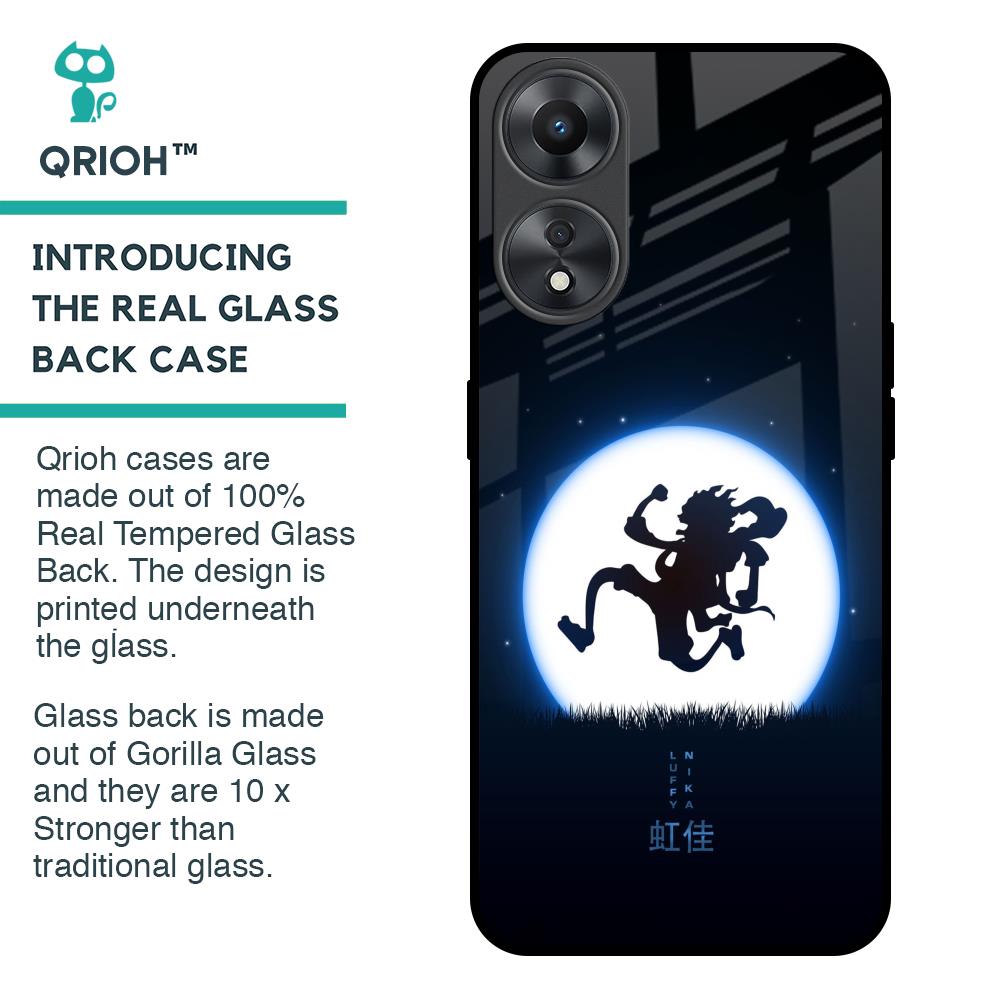 Luffy Nika Glass Case for Oppo A58 5G