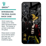 Dark Luffy Glass Case for Oppo A58 5G