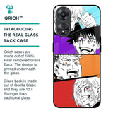 Anime Sketch Glass Case for Oppo A58 5G